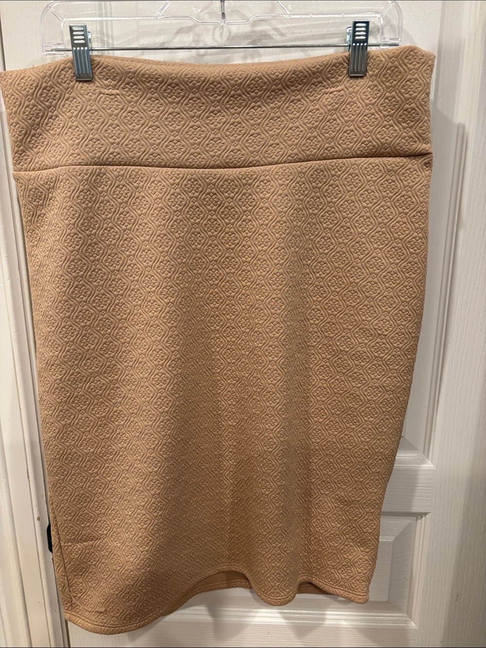 LuLaRoe Camel Textured Pencil Skirt
